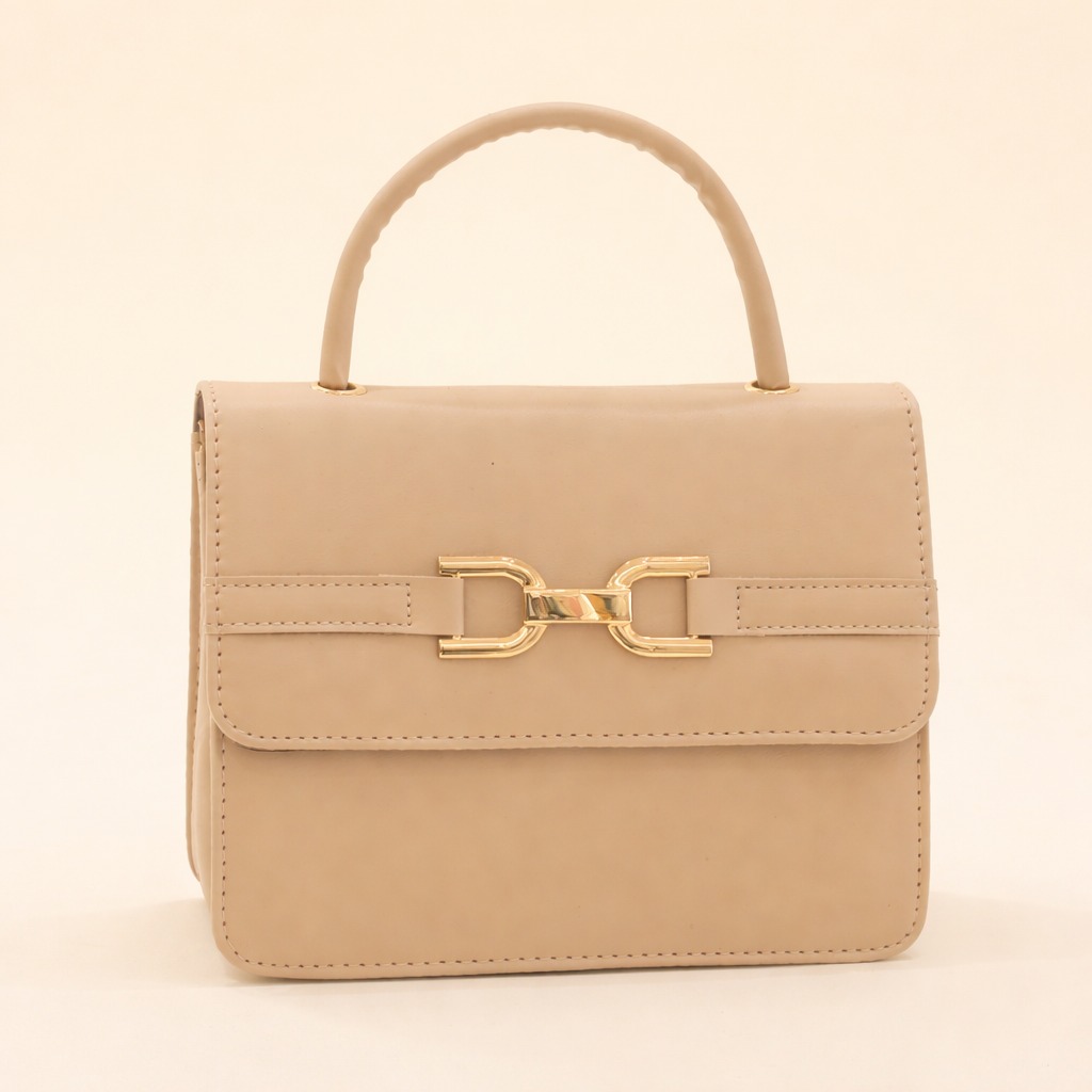Minimalist Sand Beige Satchel Bag